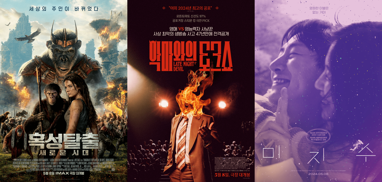 [혹성탈출: 새로운 시대, 악마와의 토크쇼, 미지수 포스터]