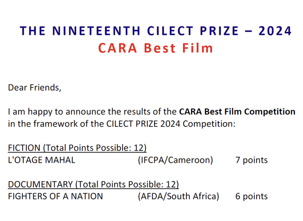 [세계 영화·TV·미디어 대학 연합 아프리카 지역 부문 수상작]