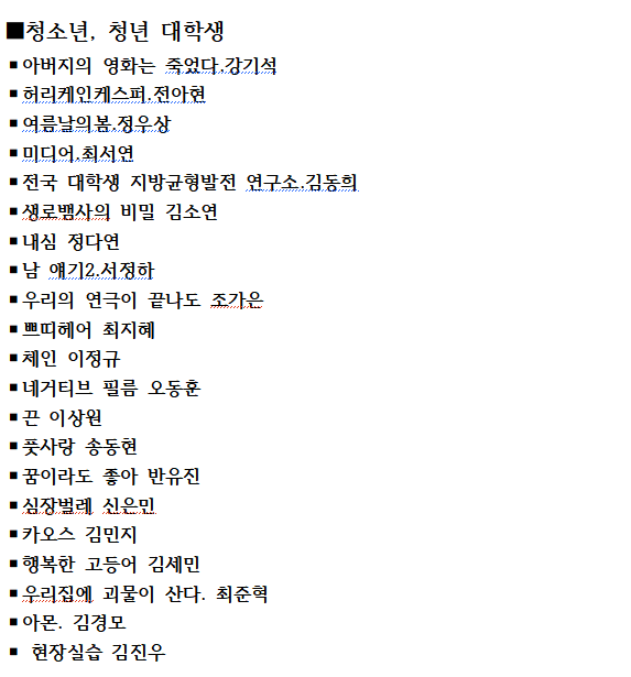 [제8회 충주단편영화제 선정작]