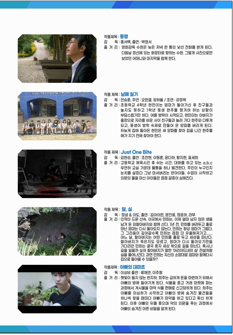 [제2회 죽서단편영화제 상영작]