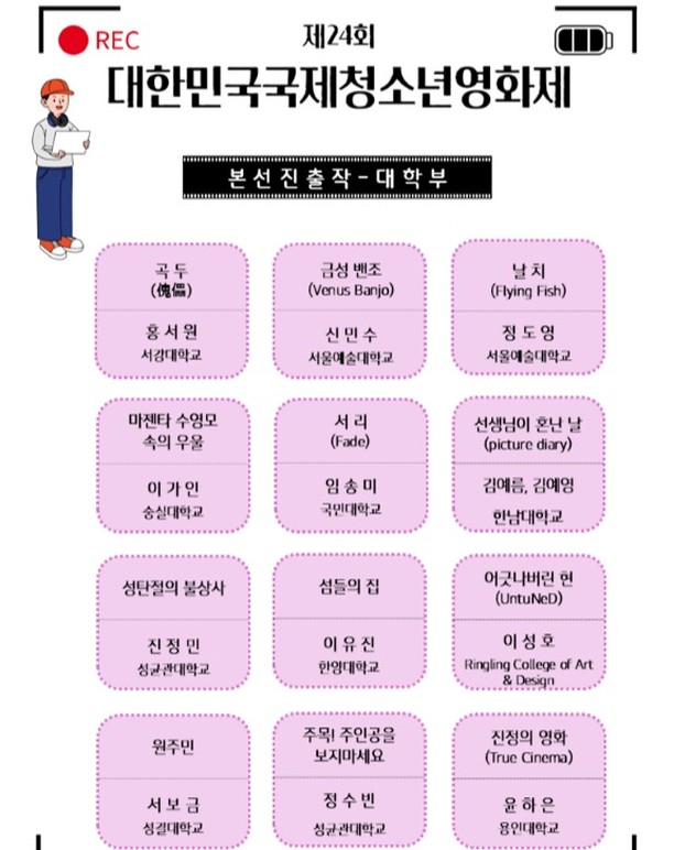[제24회 대한민국국제청소년영화제 상영작]