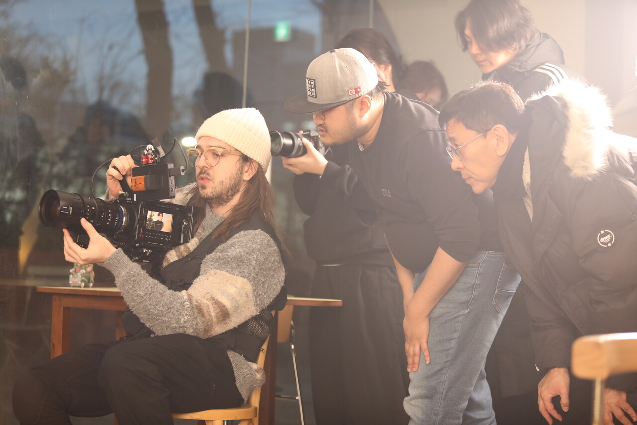 ['멈춰선 지하철' 촬영 현장 사진, 사진 = 씨엠닉스, 서울필름아카데미]