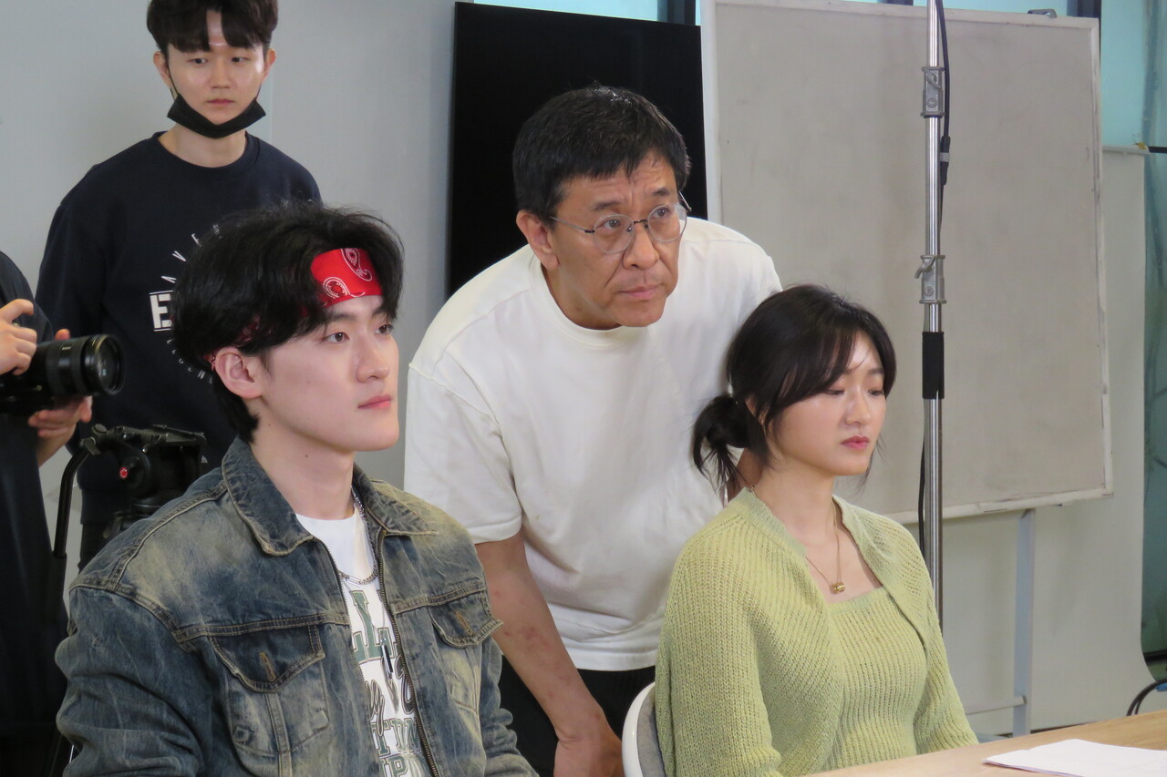 ['인간검증' 촬영 현장, 사진 = 씨엠닉스]